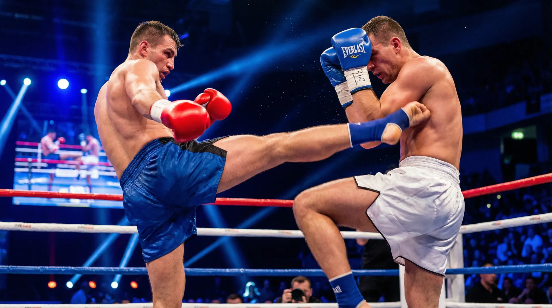 韩国伦理 羽量级比赛高速踢击对攻